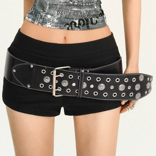 NA8568 Milk Cool Mo Li Retro Punk Hot Girl Heavy Industry Rivet Belt Women's Fashion Decorative Belt Y2k Wear and Match Accessories NA8568