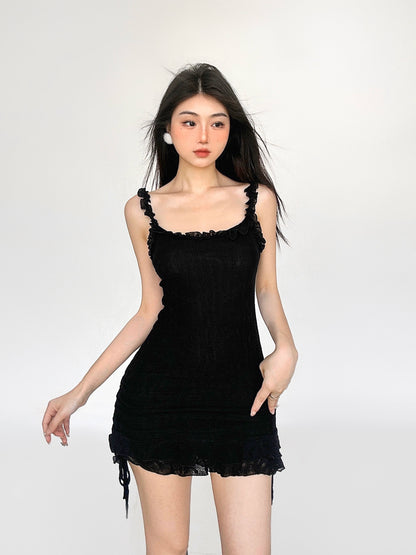 Ruffle Edge Square Neck Dress NA4528