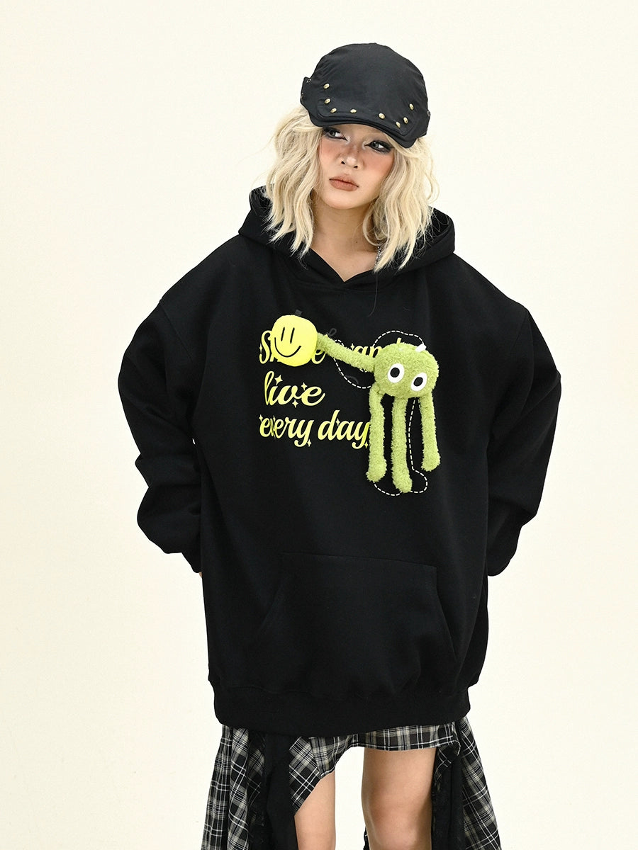 Cartoon Doll Oversize Hoodie NA6304