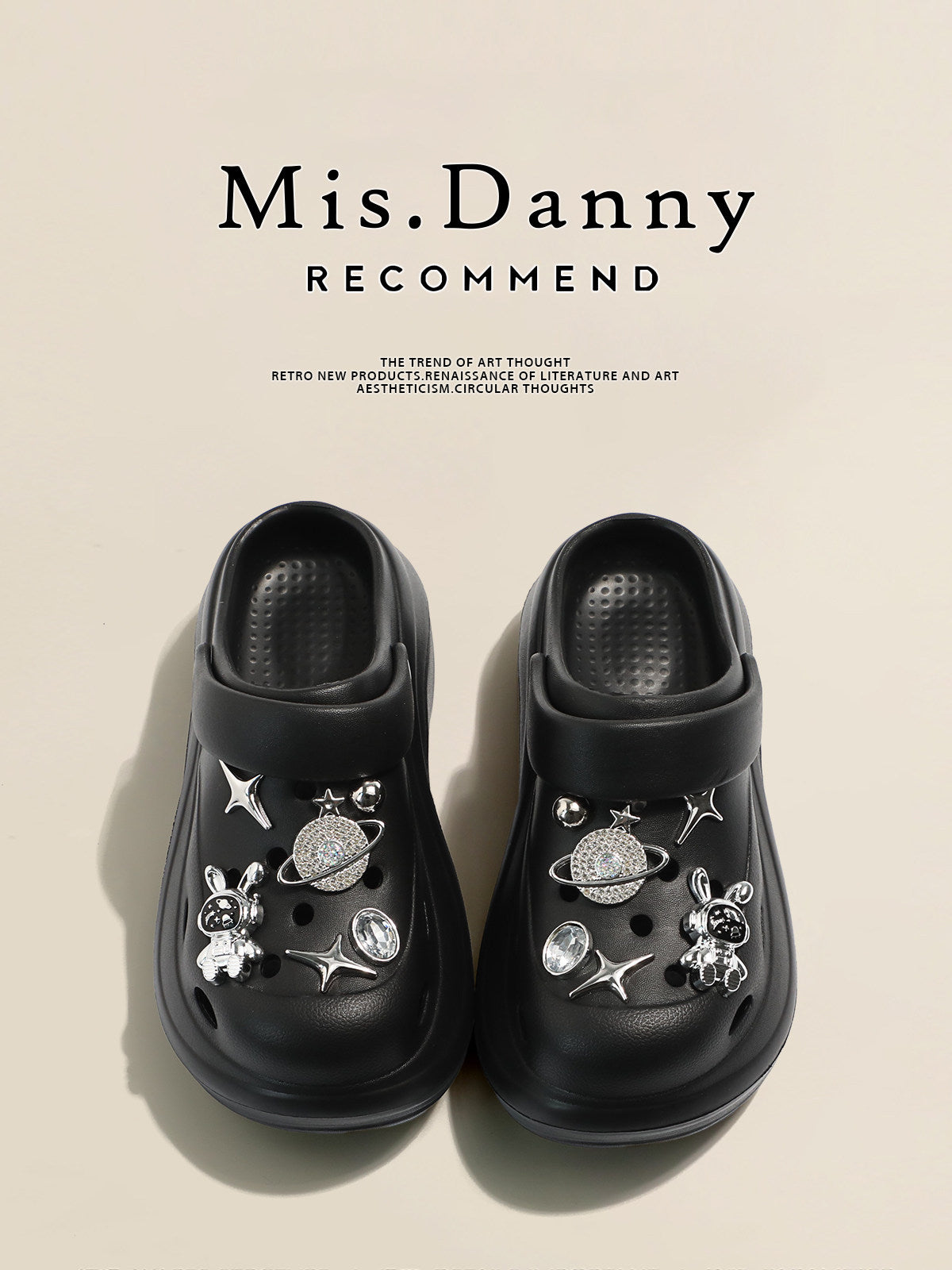 Soft Platform Height Increase Closed Toe Sandals NA8771