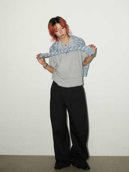 Blend Texture Polo Knit Polo Shirt NA9022