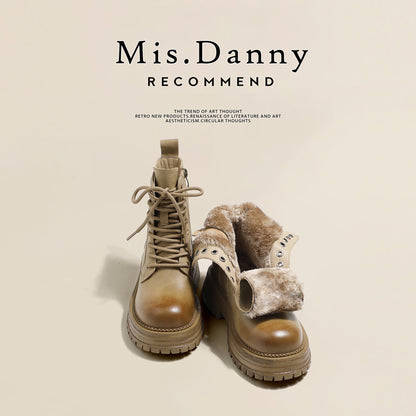 Thick Lining Platform Short Boots NA8780