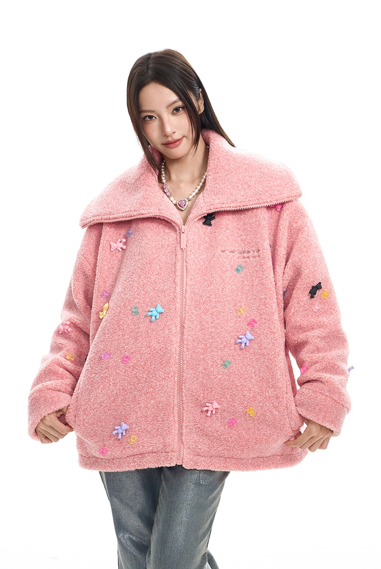 Boa Fleece Thick Big Collar Jacket NA6079