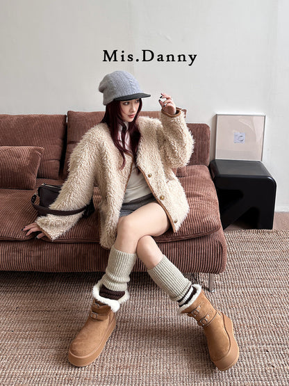 5cm Thick-Sole Fleece Lining Winter Boots NA8698