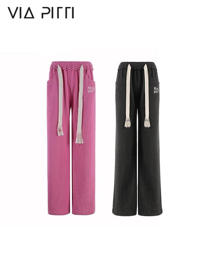 High Waist Sporty Straight Sweatpants NA5128