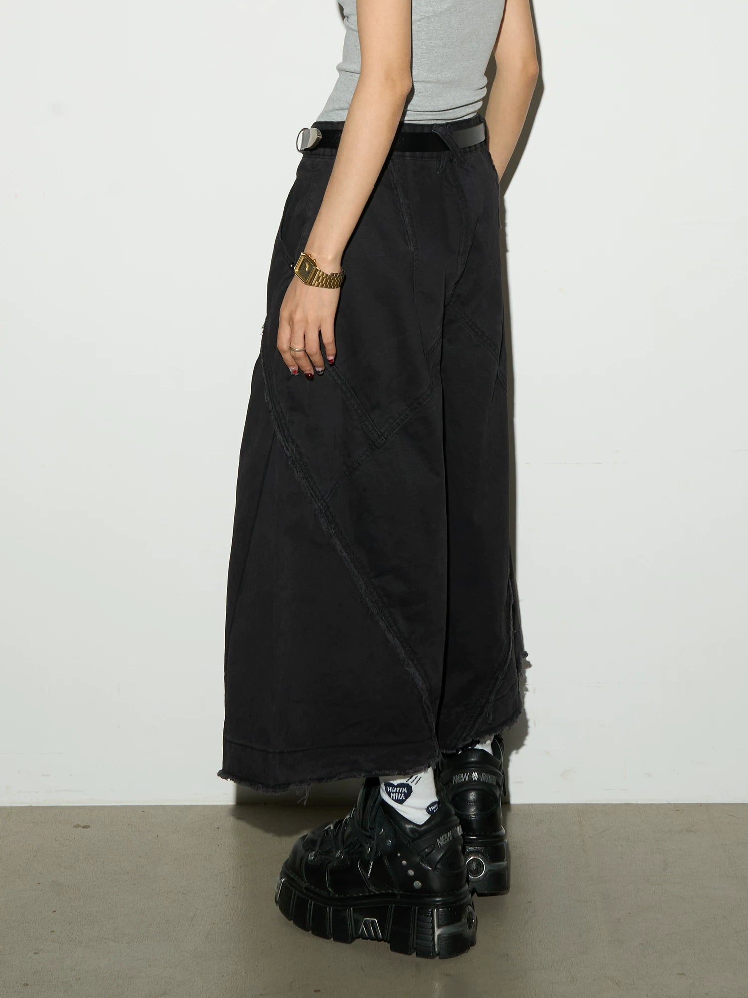 NA9053 MICHINNYON "vintage leather" old-fashioned special-shaped structure belt neutral casual versatile thin belt for men and women NA9053