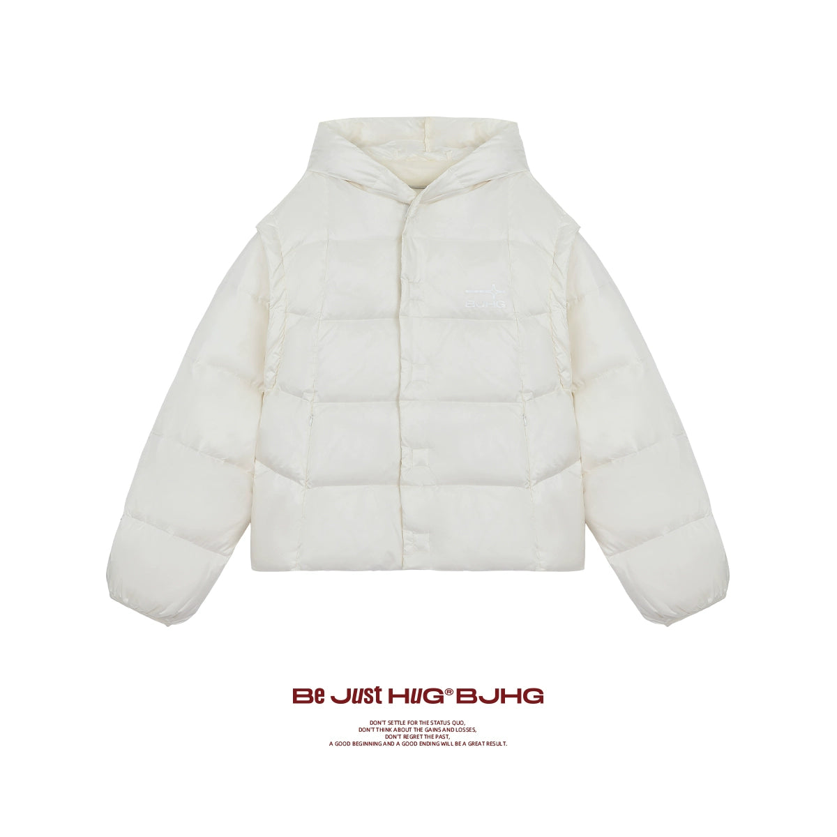 Oversize White Duck Down Jacket NA6107