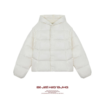 Oversize White Duck Down Jacket NA6107