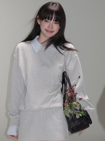 Skin-Friendly Knit Sweater & Short Skirt Setup NA8783