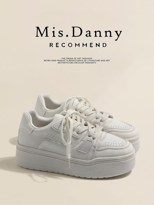 Height-Boosting Platform Lace-Up Sneakers NA8709