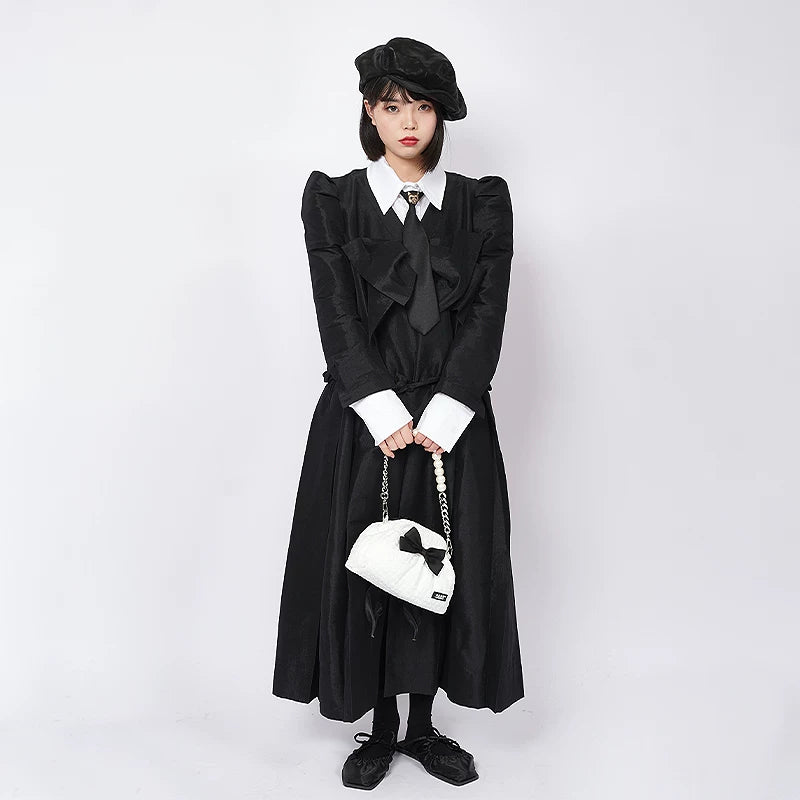 With Cat Pin Standalone Neck Tie NA8396