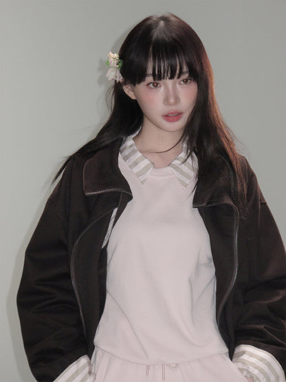 Skin-Friendly Knit Sweater & Short Skirt Setup NA8783