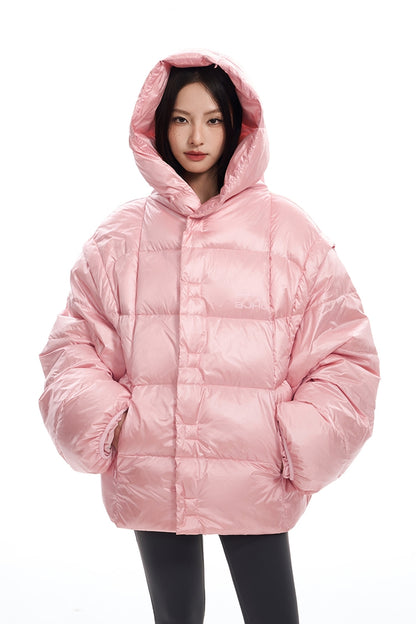 Oversize White Duck Down Jacket NA6107