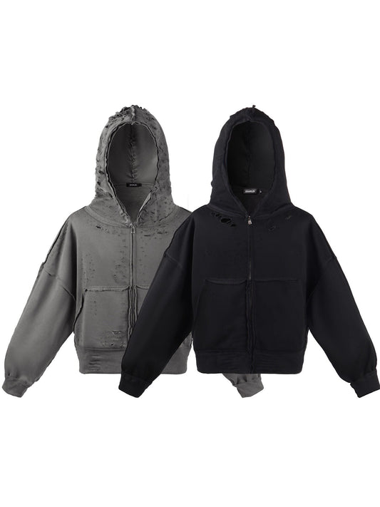 Damage Design Oversize Zipper Hoodie NA8869
