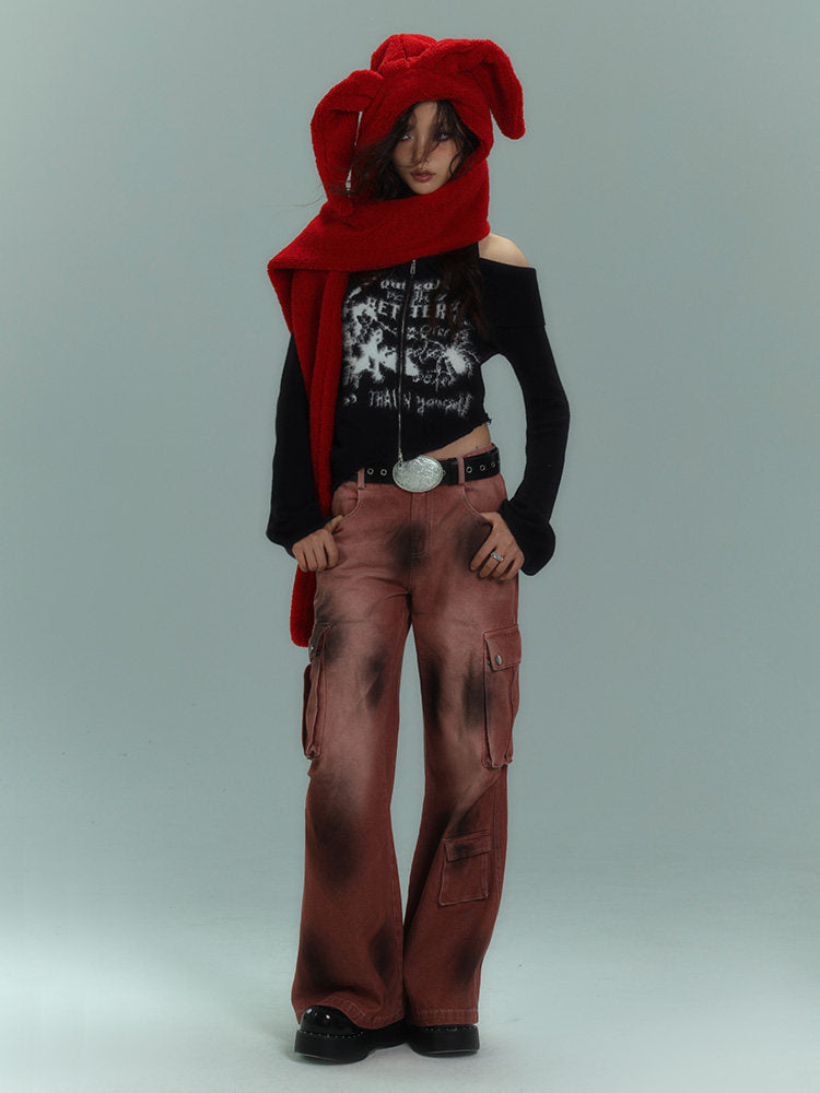 Off-Shoulder Halter Slim Knit Sweater NA8921