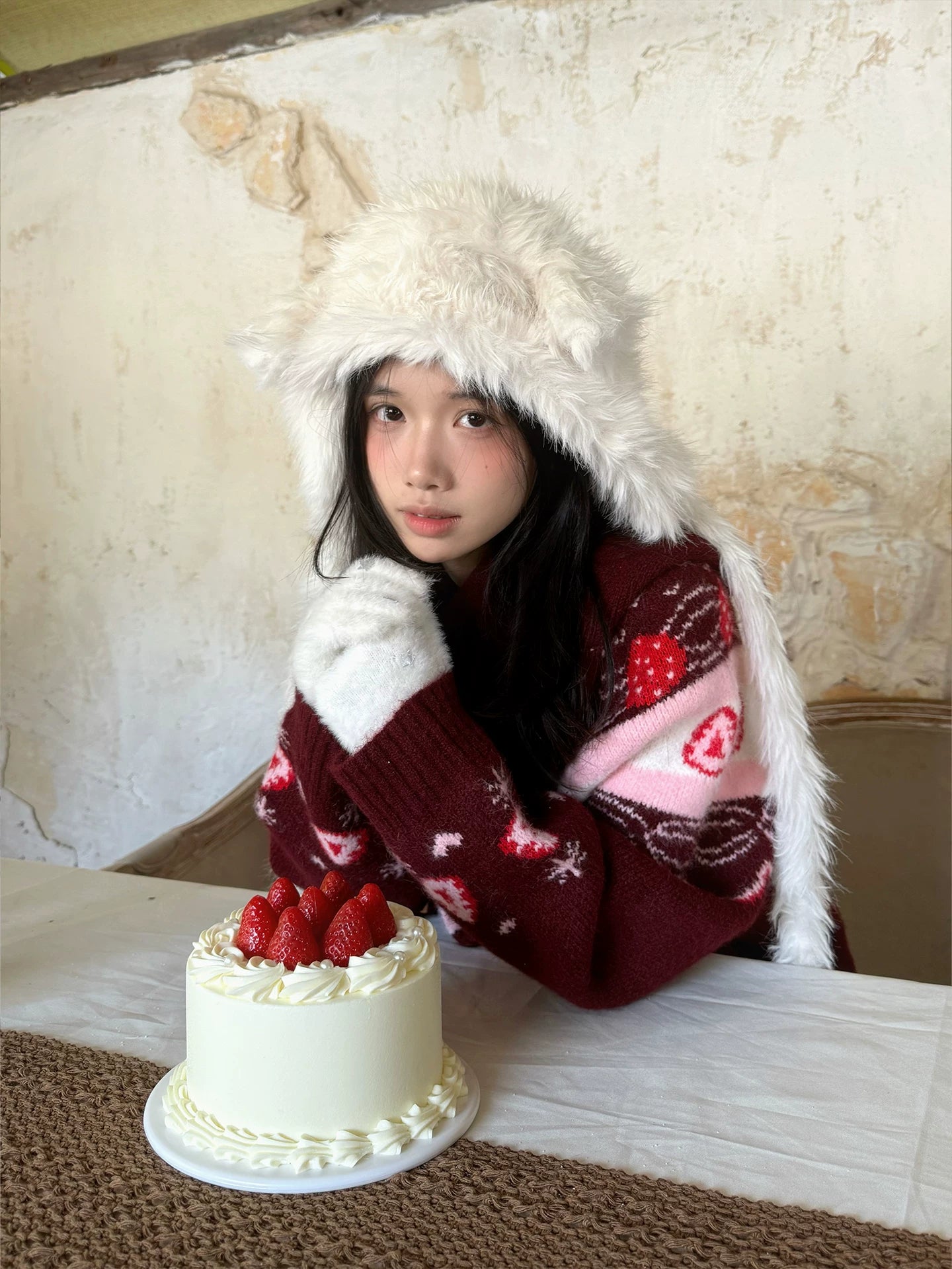 Strawberry Cake Knit Cardigan NA8326