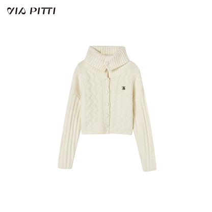 Stand Neck Knit Cardigan NA4745