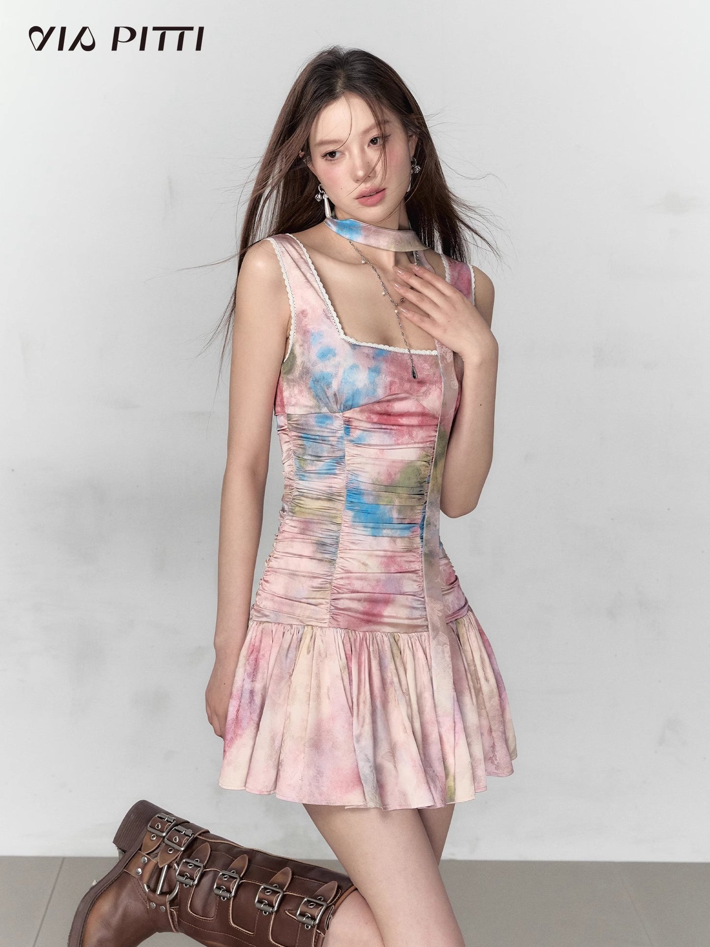 Slim Colorful Dress NA5063