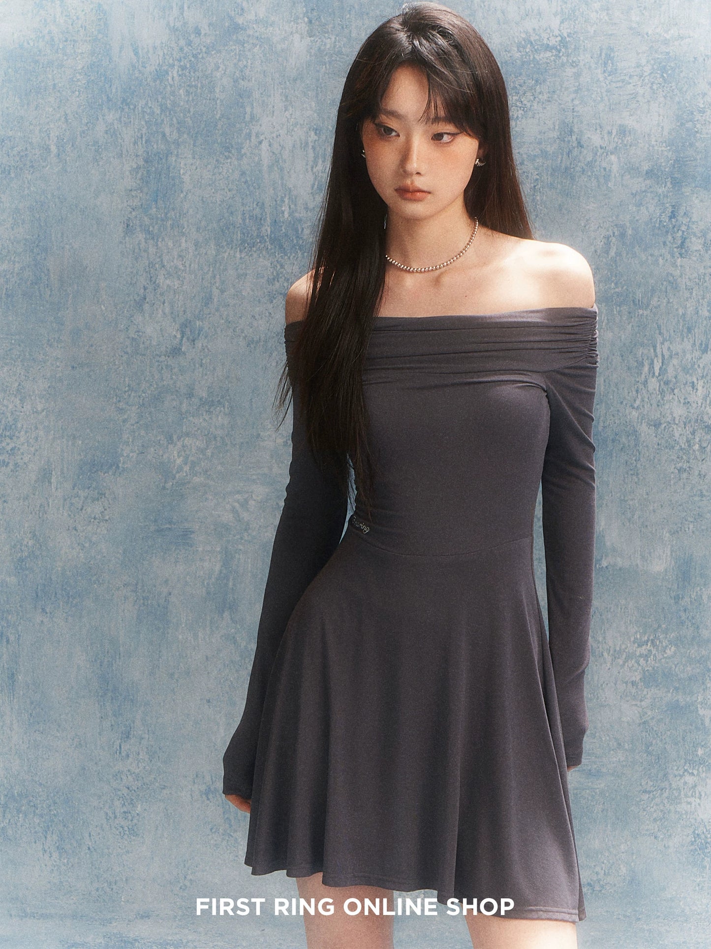 Off Shoulder Slim Fit Short Dress NA4390