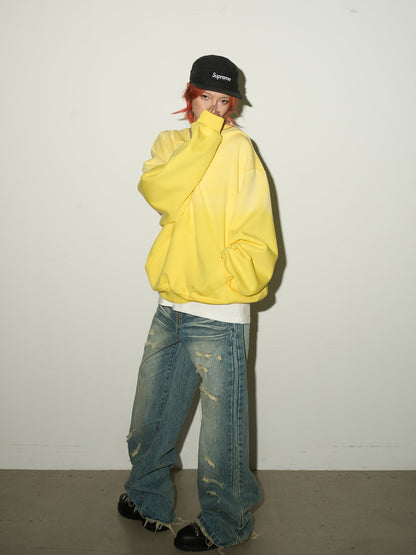 Gradient Half-Zip Design Hoodie NA9023