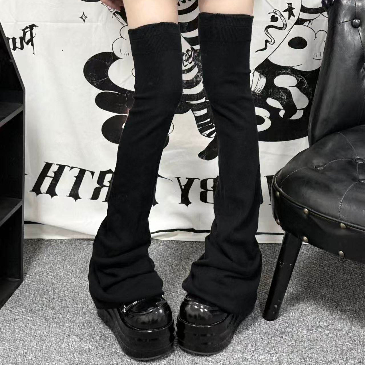 Over Knee Ruched Leg Warmers NA8509