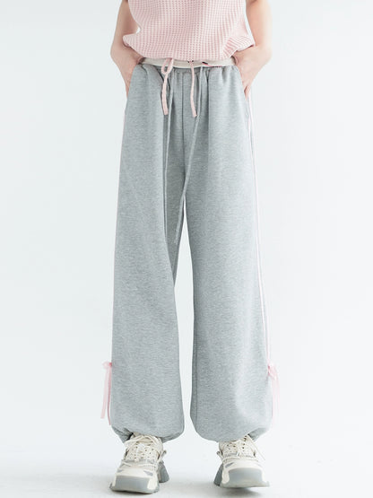 Wide-leg Ribbon Sweatpants NA2752