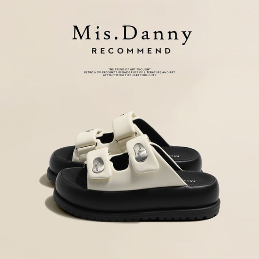 Thick-Sole Beach Platform Sandals NA8680