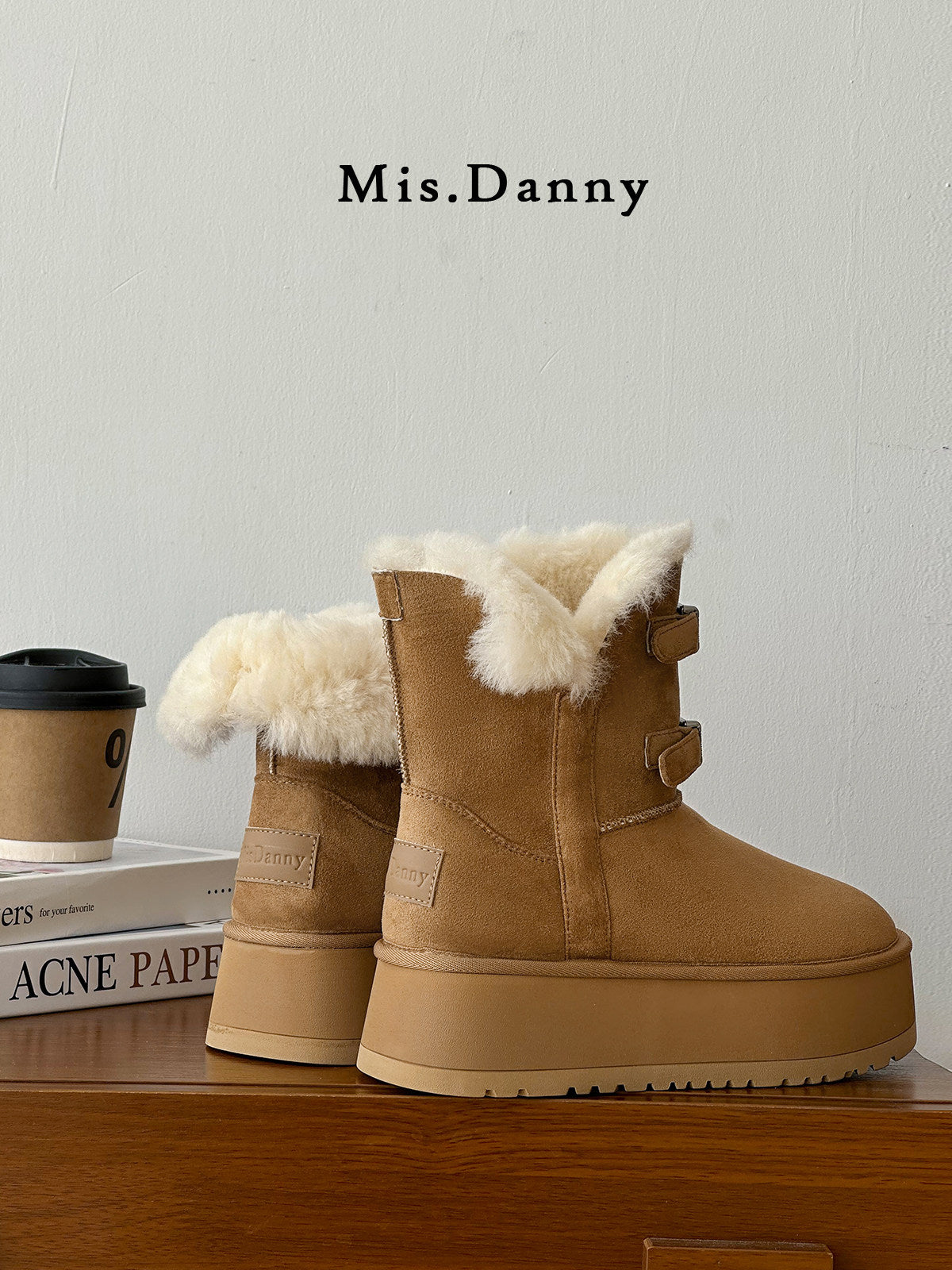 5cm Thick-Sole Fleece Lining Winter Boots NA8698