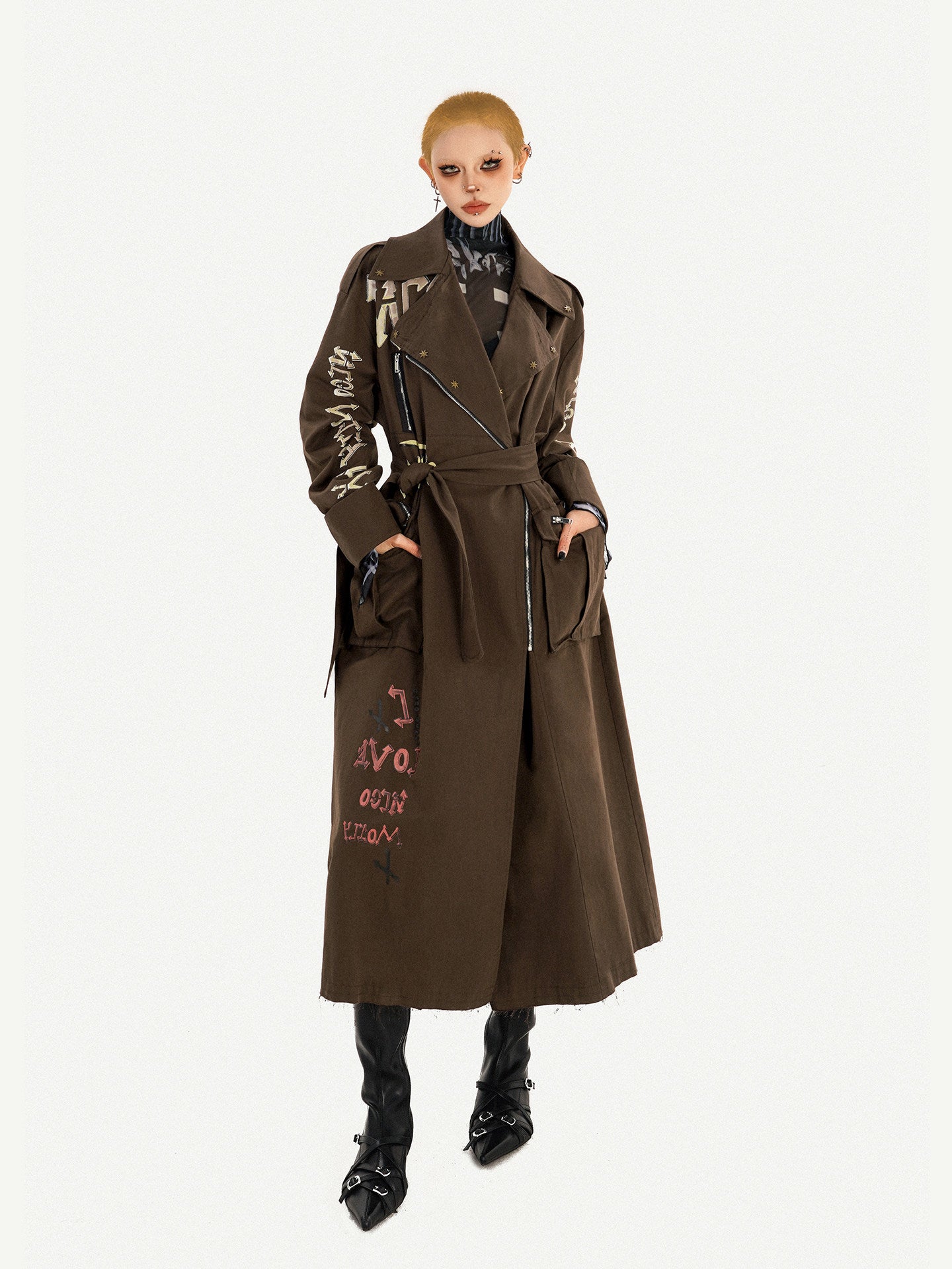 Tailored Lapel Oversize Long Coat NA8587
