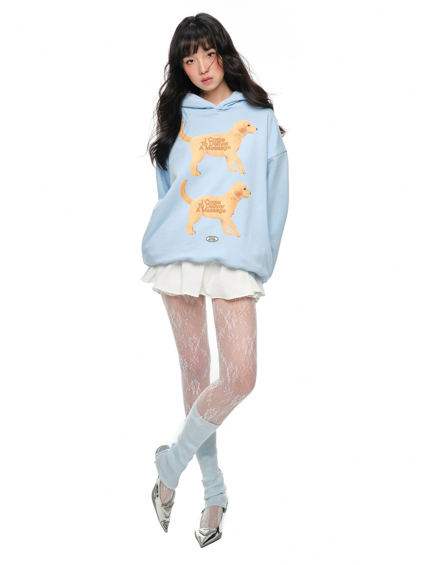 Golden Retriever Print Sweat Hoodie NA6056