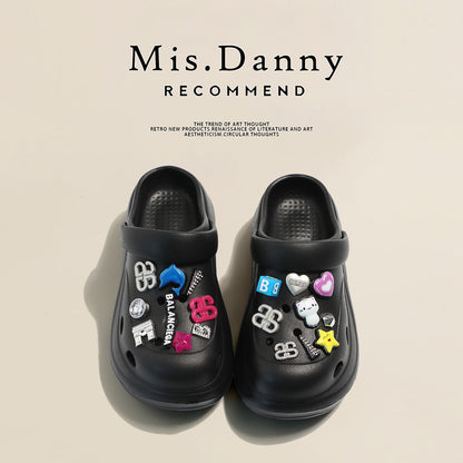 Hollow Design Platform Sandals NA8696