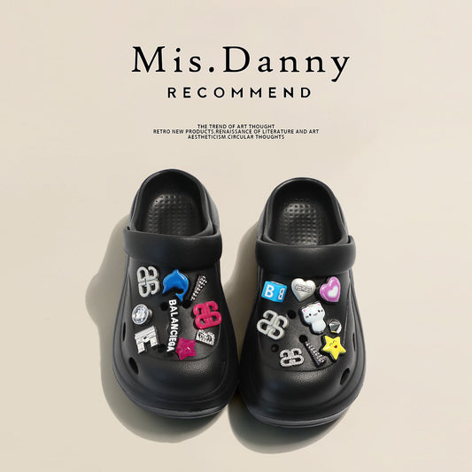 Hollow Design Platform Sandals NA8696