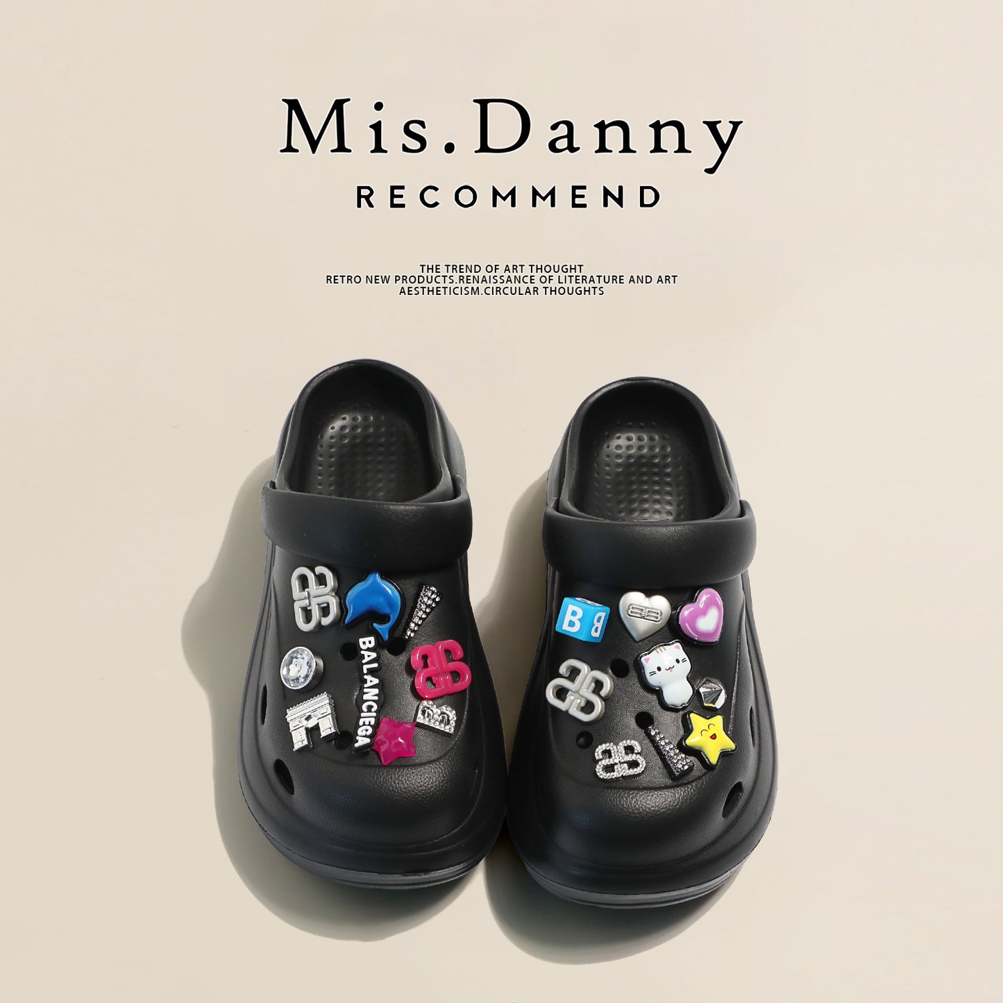 Soft Platform Height Increase Closed Toe Sandals NA8771