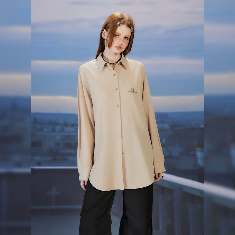 Oversize Long Sleeve Shirt NA3275