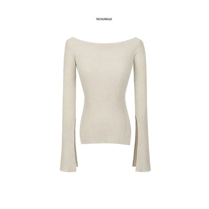 Boat Neck Knit Sweater NA4218