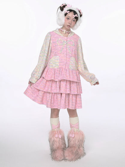 Bow Rabbit Ear Tiered Dress NA6520