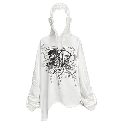 Cartoon Print Hoodie NA6600