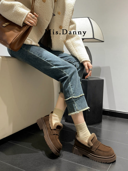 Warm Fleece Lining Platform Shoes NA8694