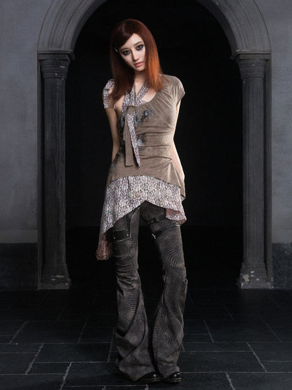 Low Waist Flare Denim Jeans NA8361