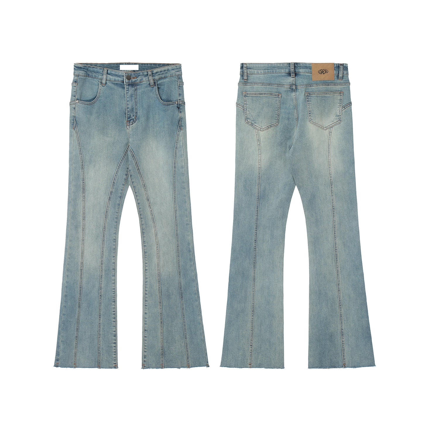 Fade Seam Flare Denim Jeans NA9175
