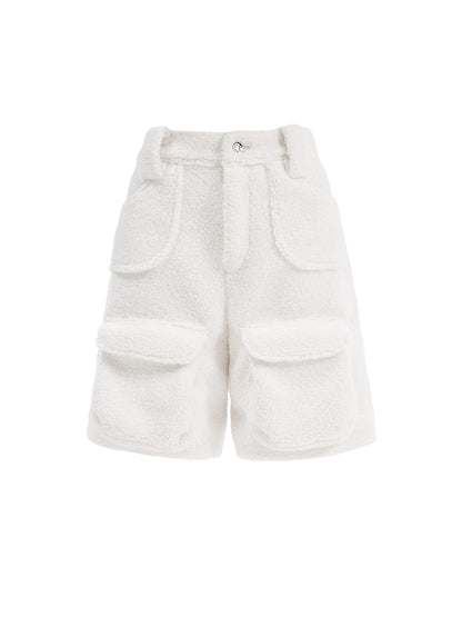 Multi Pocket Fleece Shorts NA6707