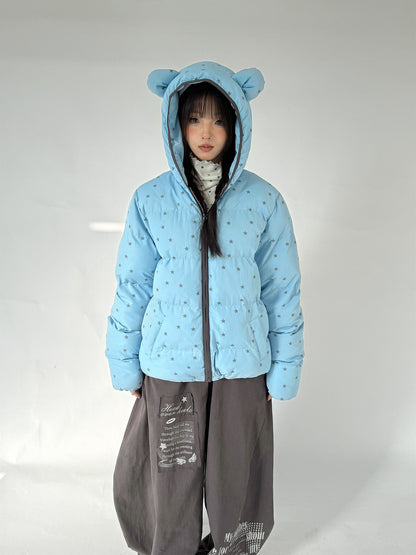 Letter Print Elastic Waist Wide Leg Sweatpants NA9291