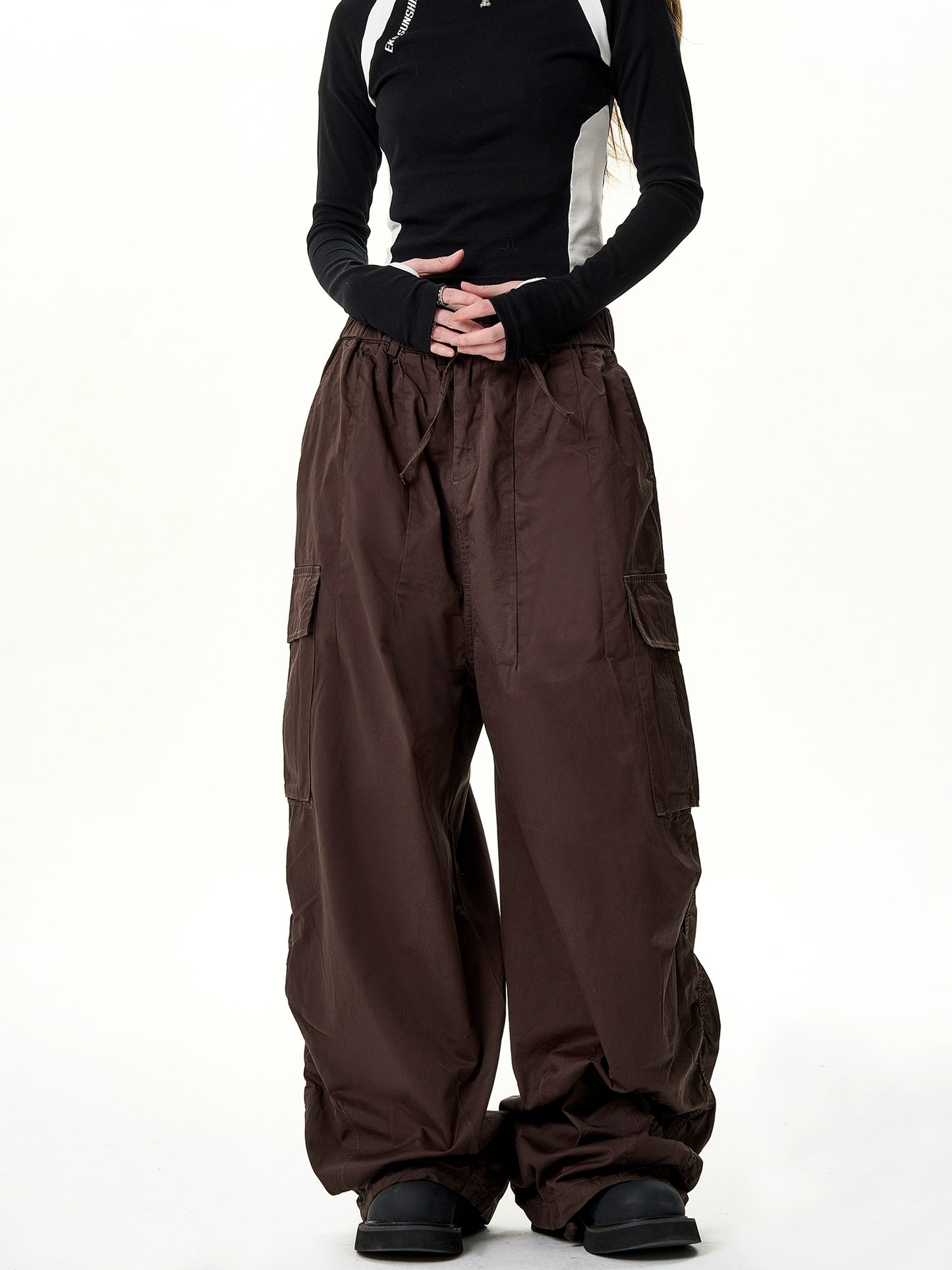 Wide Leg Paratrooper Pants NA2965