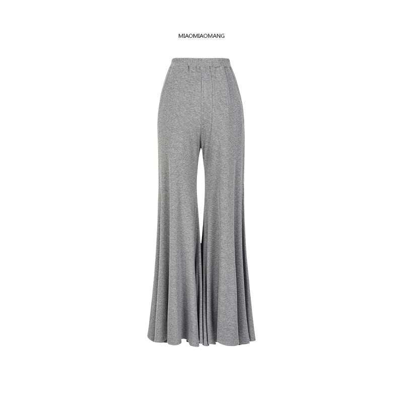 Knitted Drape Flare Pants NA4203