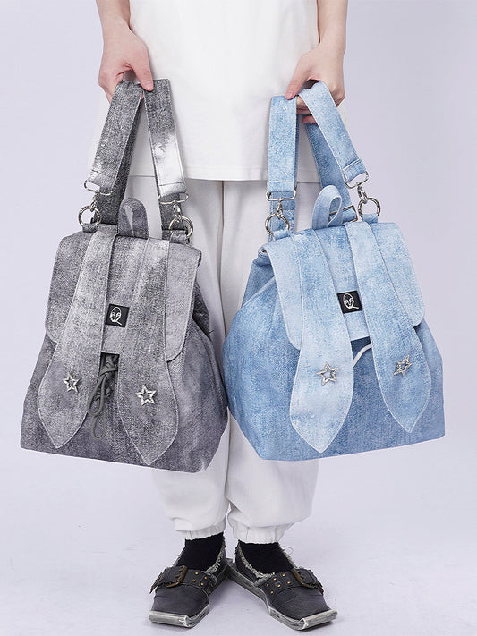 Large Capacity Denim Bunny Backpack NA8422
