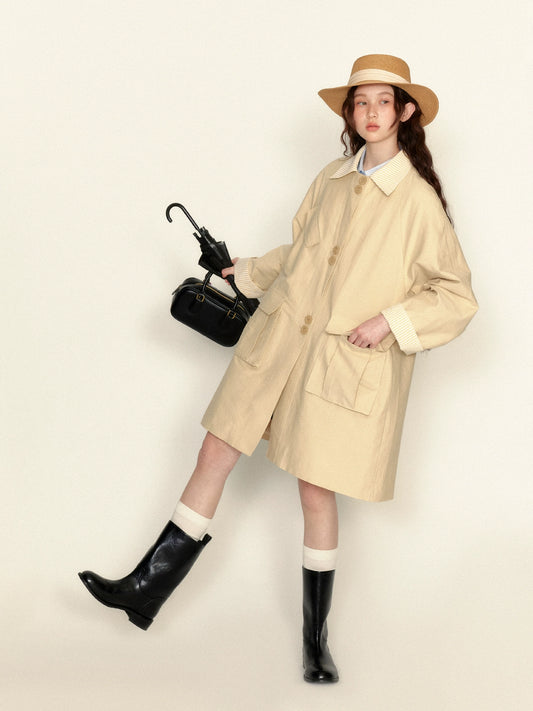 Large Pocket Trench Coat NA7045