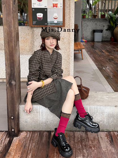 Platform Chunky Sole Lace-Up Shoes NA8752