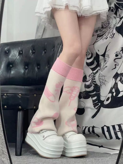 Two Color Woolen Leg Covers NA8511