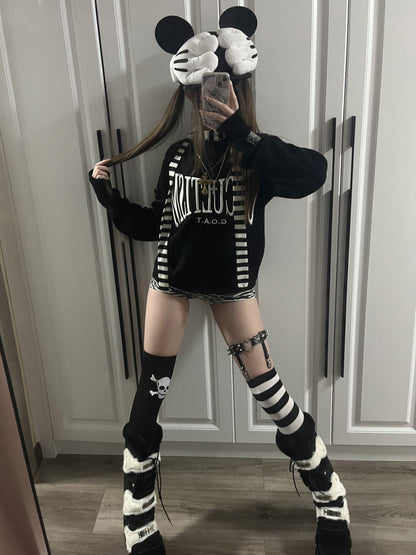 Embroidery Polo Neck Slim Knit Sweater NA8364