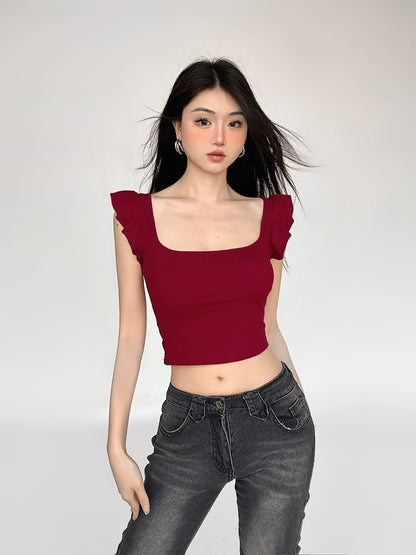 Square Neck Slim Fit Tank Top NA4495